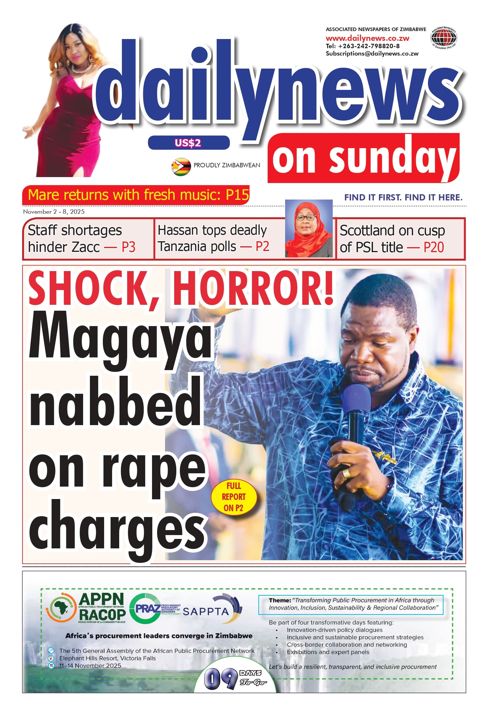 Sunday 2 November 2025